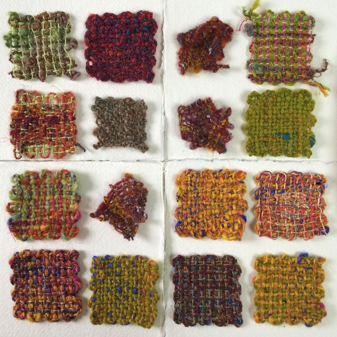 gathered woven squares